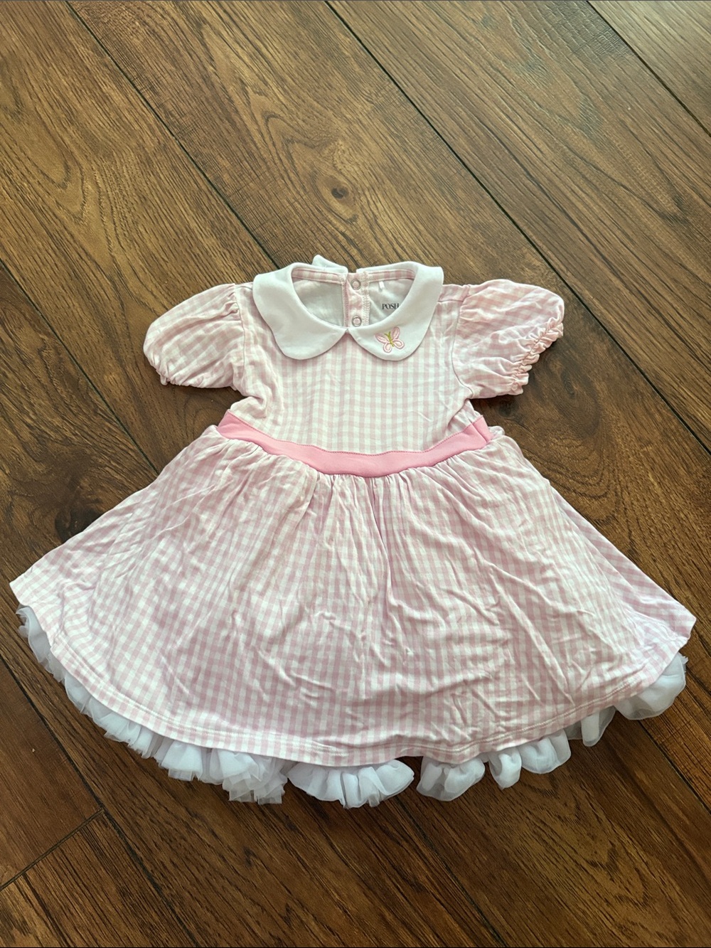 Posh Peanut Pink Gingham Dress 18-24 Months